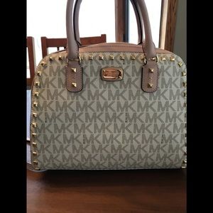 New Michael Kors Sandrine Stud Large satchel